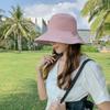Chapeau Bob pour Femmes Été Pare-soleil Protection UV Large Bord Accessoire de Mode Décontracté