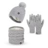 Winter Warm Hat, Scarf & Gloves 3-Piece Set