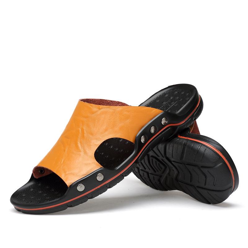 20252025 Single Travel Outdoor Summer Men's Shoes One-word Slippers Beach Cool Large Size