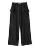 Biteoseljeu Illusion Wool Wide Pants - Charcoal