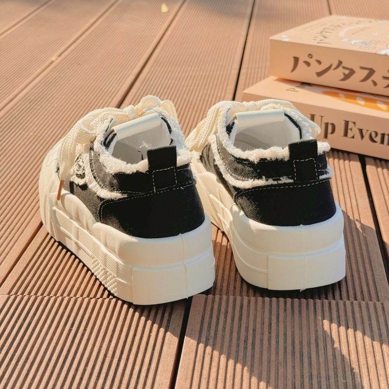 Black popular canvas shoes women's spring and autumn ins tide year new niche versatile breathable casual sports shoes