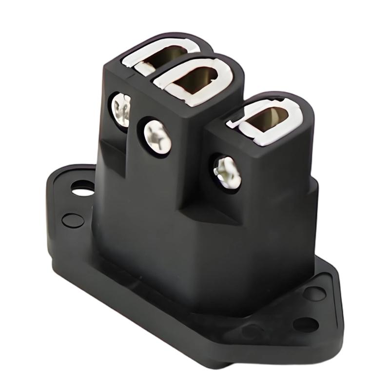 Copper IEC Power Plugs 3 Pin Socket HIFI Amplifiers Power Connectors for Gear and Musical Instrument Enduring
