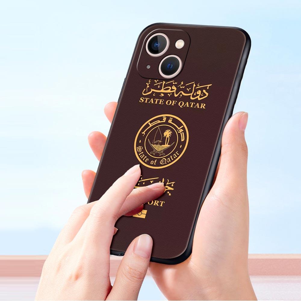 Morocco Ukraine Passport For iPhone 11 12 13 15 14 Pro Max Phone Case X XR XS 7 8 Plus SE 2020 Luxury Black Soft Cover Funda