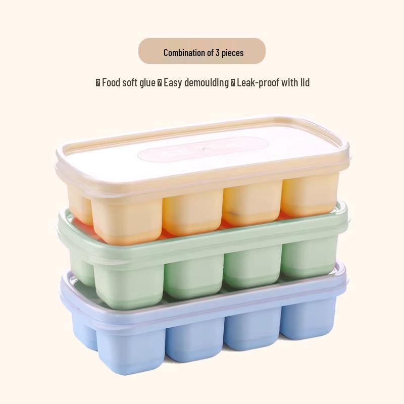 Food-Grade Silicone Ice Cube Tray for Home Use – DIY Quick-Freezing Ice Mold and Yogurt Ice Container