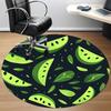 1pc Watermelon Pattern Office Round Rug, Carpet for Office, Gaming, Lightweight Round Floor Mat Yy260205068
