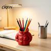 Smooth Surface Pen Holder 3D Printed Down Jacket Holder, Funny Puffer Pencil Creative Desk Organizer Mini for Office Supplies, Cute Stationery