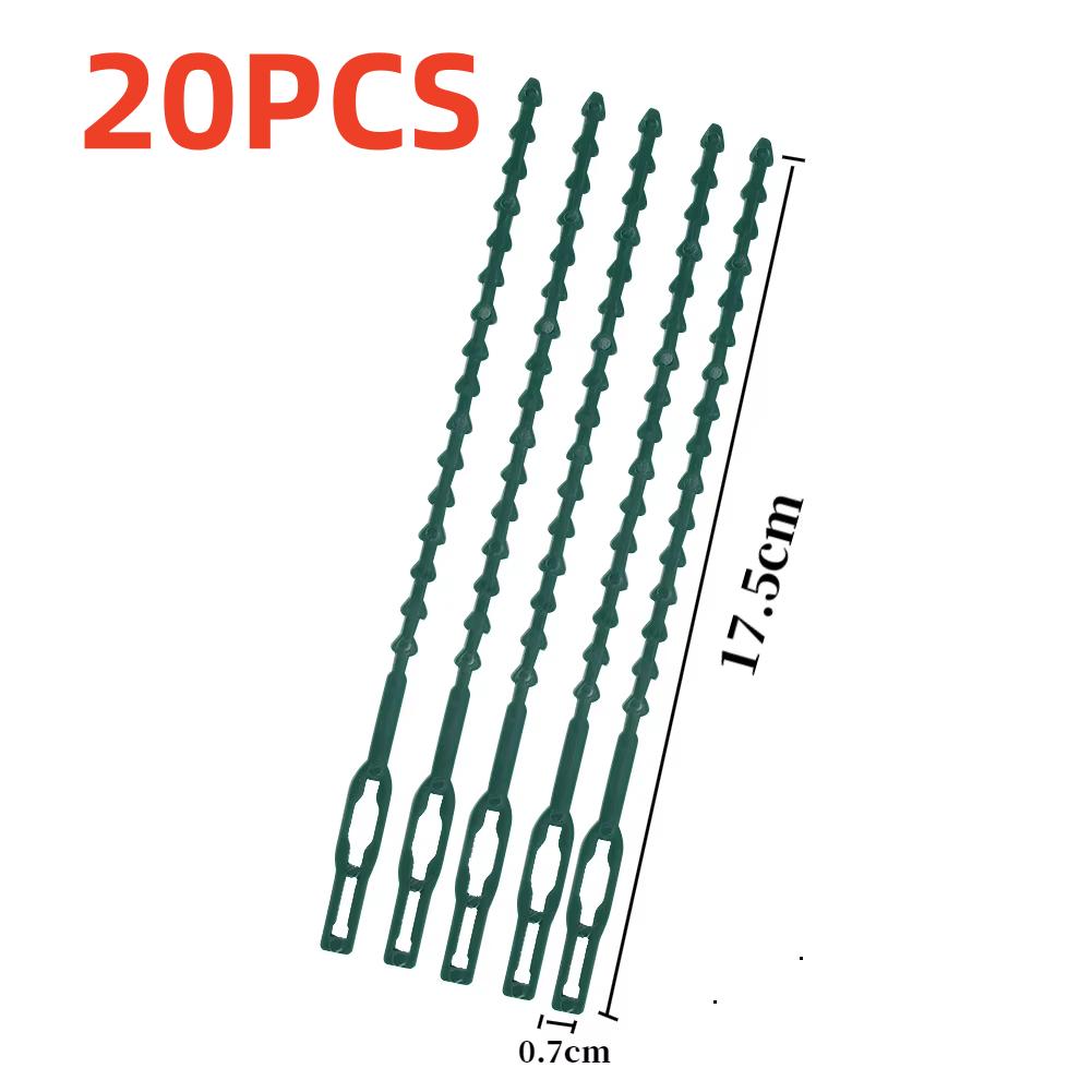 

20/50/100Pcs Garden Plastic Cable Ties Adjustable Plant Support Tools Shrubs Fastener Tree Locking For Climbing Flowers Vine