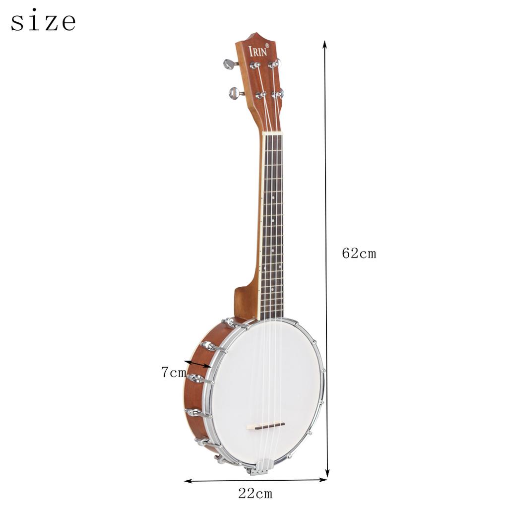 IRIN 4/5/6 Strings Banjo Premium Maple Neck Rosewood Fingerboard Banjo Professional String Instrument Banjo Parts & Accessories
