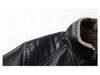 Herren Lederjacke mit dickem Fleece-Futter, Herbst/Winter 2025, Leichter Business Casual Mantel mit Karreekragen, Modisch & Vielseitig.
