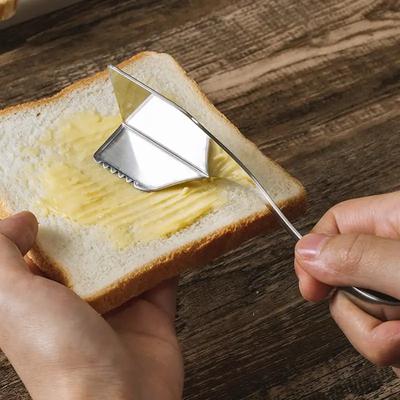 Butter Cutter Stainless Steel Kitchen Baking Tools Cheese Slicer Household Creative Baking Gadget Butter and Jam Spreading Knife