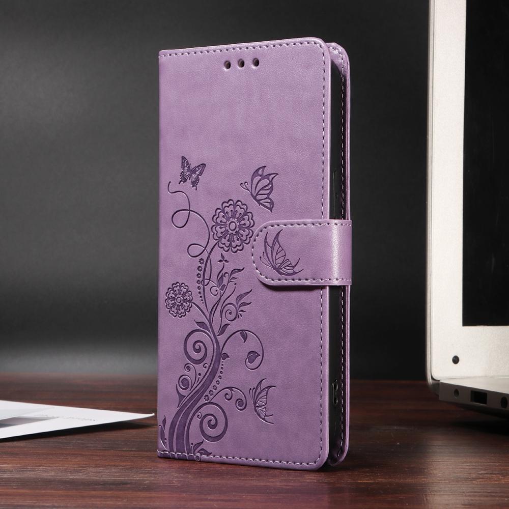 

Magnetic Wallet Flip Leather Case for OPPO A7 A5S A9 A18 A38 A54 A55 A58 A59 A74 A78 A79 A80 A94 A95 A98 4G 5G Cover Butterfly OPPO A17 4G фіолетовий