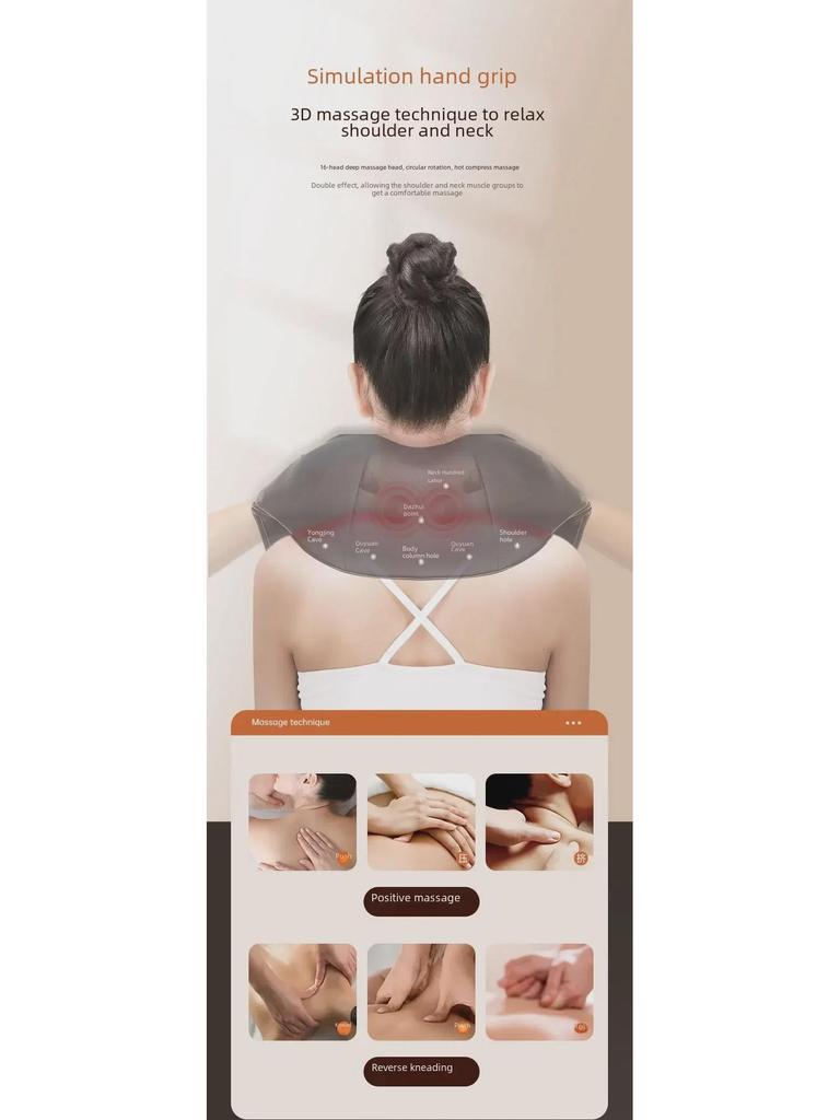 SKG Nacken-, Schulter- und Rückenmassagegerät mit Wärmetherapie