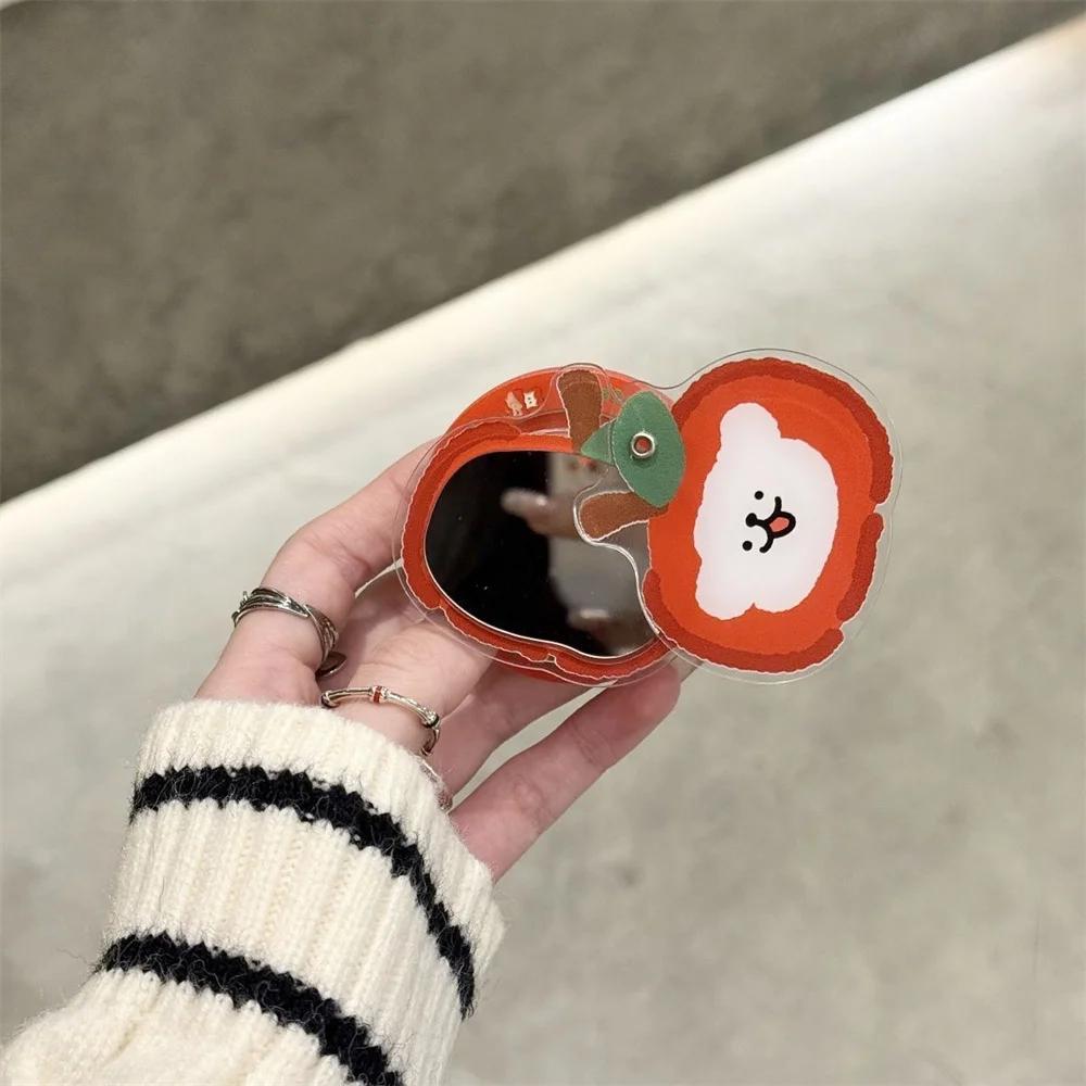 

INS Korean Cute 3D Dog Bear Flip Mirror For Magsafe Griptok Holder Phone Stand Support For iPhone 16 15 Girl Magnetic Bracket