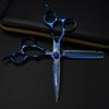 6.0 Inch Blue, Hair Scissors, Hair Scissors, Flat Scissors, Bangs Scissors FDM