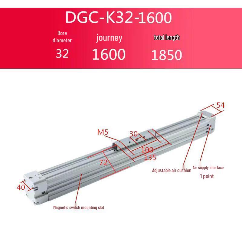 

Festo Style High-Speed Mechanical Rodless Air Cylinder