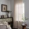 Lace Pattern Vintage Rod Pocket Curtains Tassel Design Geometry Striped Curtains  Window Treatment