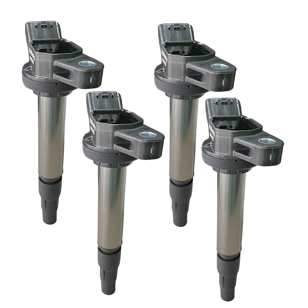 GzYcsFocusqp [4er-Set] 90919-02258 Zündspule, kompatibel mit Toyota Voxy, Noah, Wish und Isis