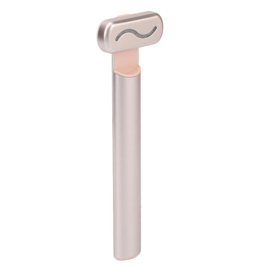 Heated Eye Massage Wand Stick RF Relieve Fatigue Microcurrent Eye Lift Pen for Dark Circles Rose Gold