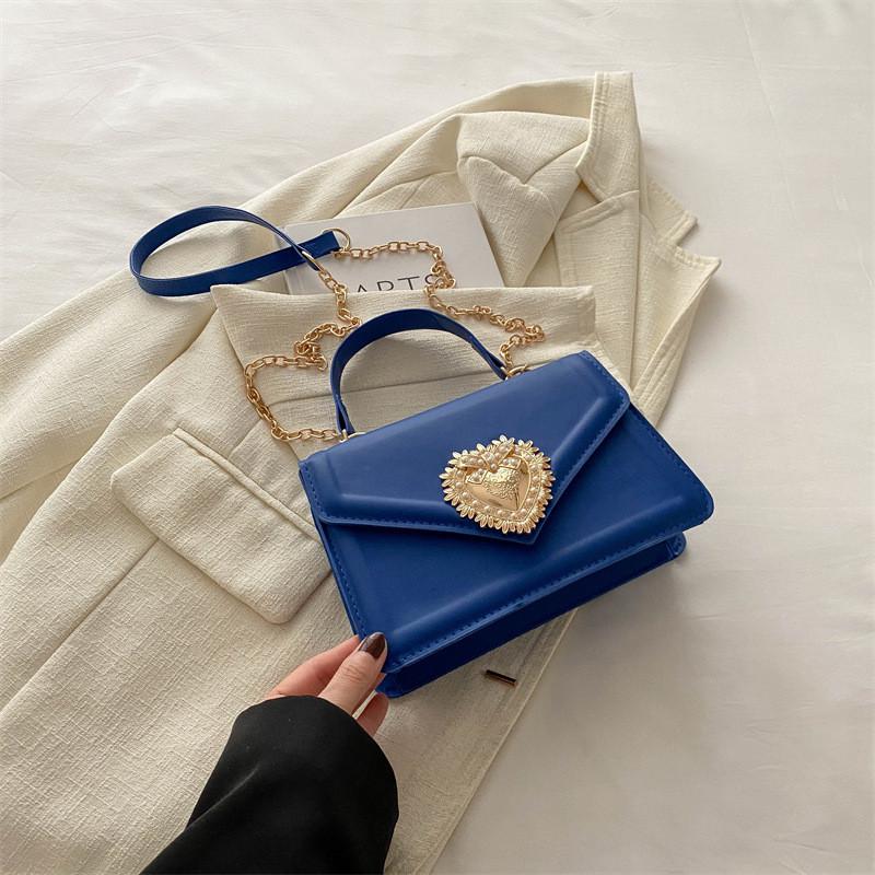 Stylish Candy Color Small Square Shoulder Bag For Women In Trendy Street Style