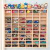 Diecast Car Model Display Rack for Tomica & Hot Wheels - Wall-Mounted Storage Cabinet for Toy Cars