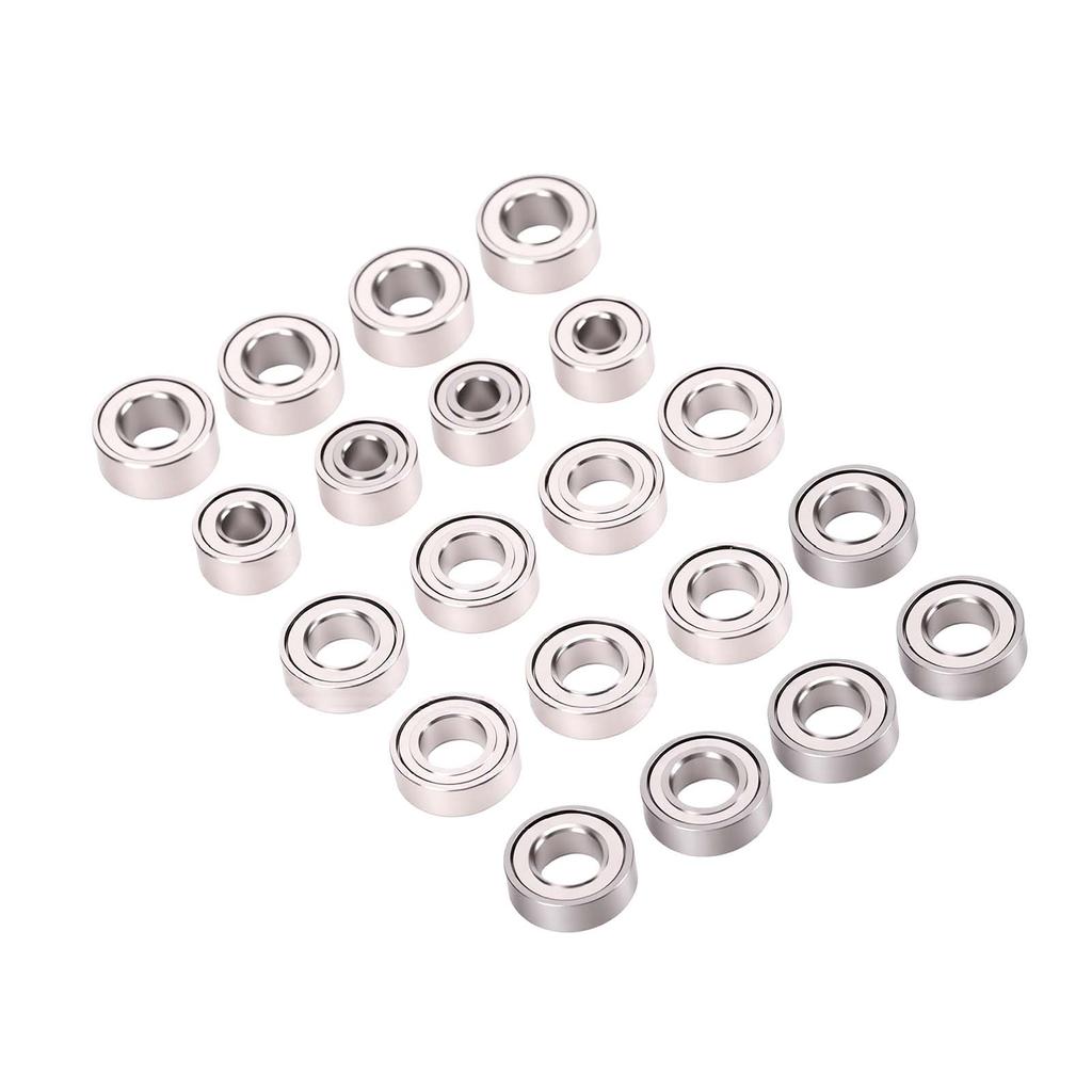 20 Pcs RC Bearing Kit Fit for Axial SCX30 1 30 RC Stainless Steel RC Crawler Car Bearings for Upgrade