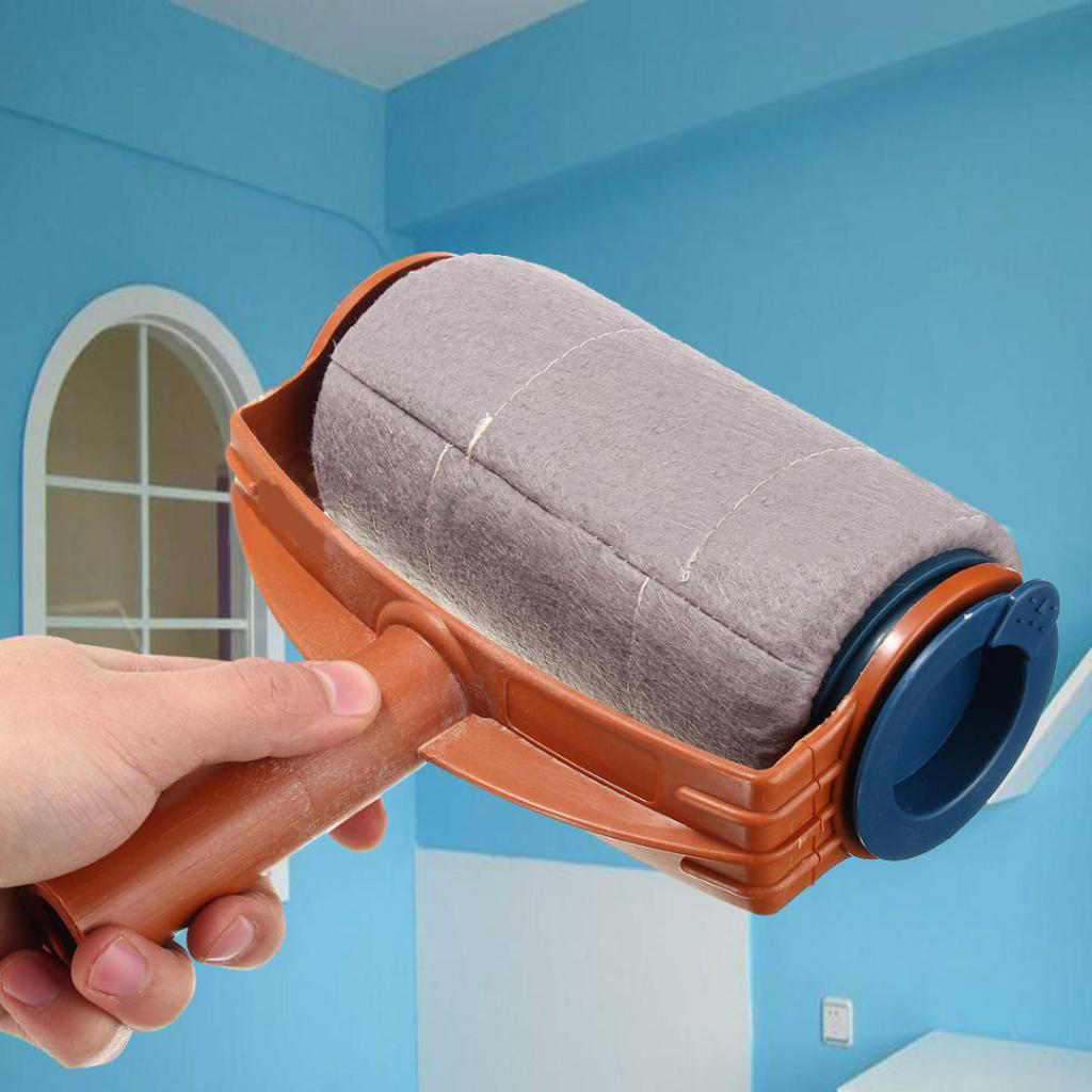 Buy 6Piece Paint Roller Brush Handle Pro Flocked Edger Room Wall