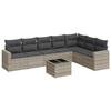 VidaXL Garden Lounge Set with Cushions 8 Pcs, Sofas with Adjustable Feet, Outdoor Furniture Set Patio Terrace, 3251399