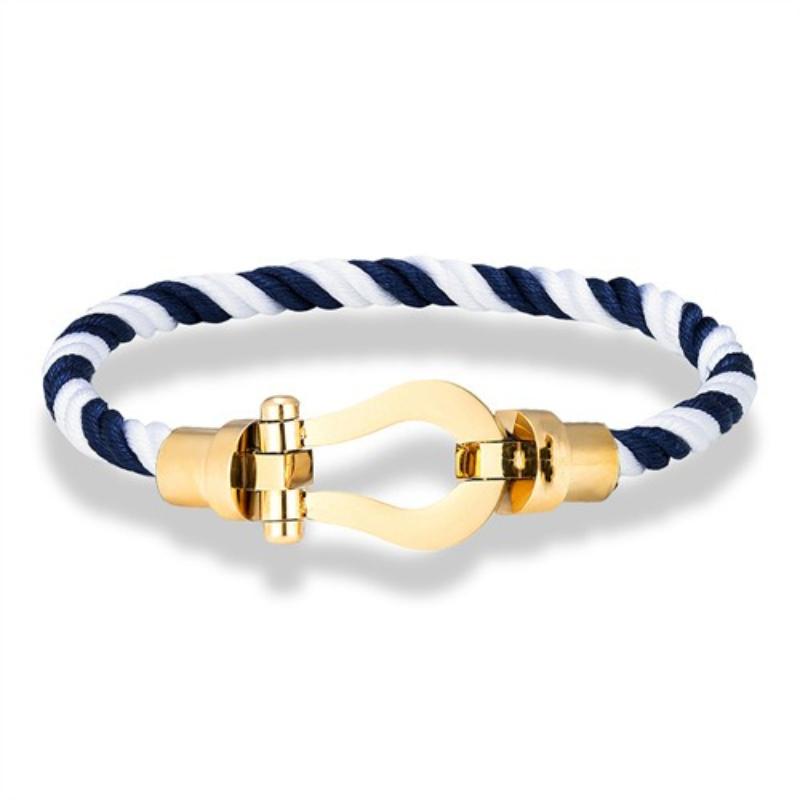 Boucle de Fer à Cheval Fred Européenne et Américaine Corde en Nylon Corde à Main Hommes Femmes Couple Mode Décontracté Tendance Couleur 2026