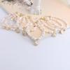 Natural Freshwater Pearl Bracelet Fu Character Smiley Face Shell Bow Pendant Bracelet Girlfriend Beaded Bracelet