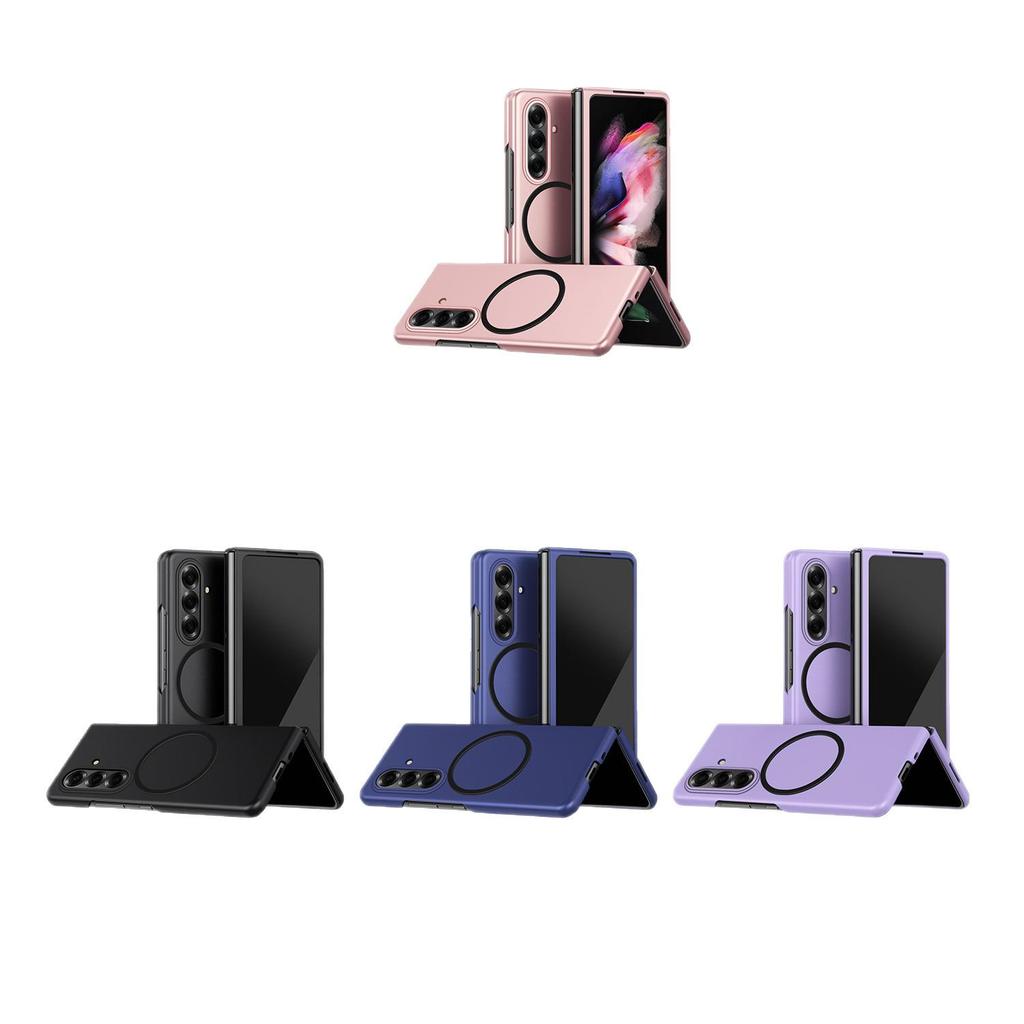 Compatible Samsung ZFOLD/ZSFLIP Magnetic Frosted Foldable Phone Case Skin-feel W25/24 Set