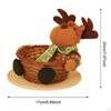 Christmas Basket Candies Cookies Holder Food Bread Portable Party Decor Snack Tray Table