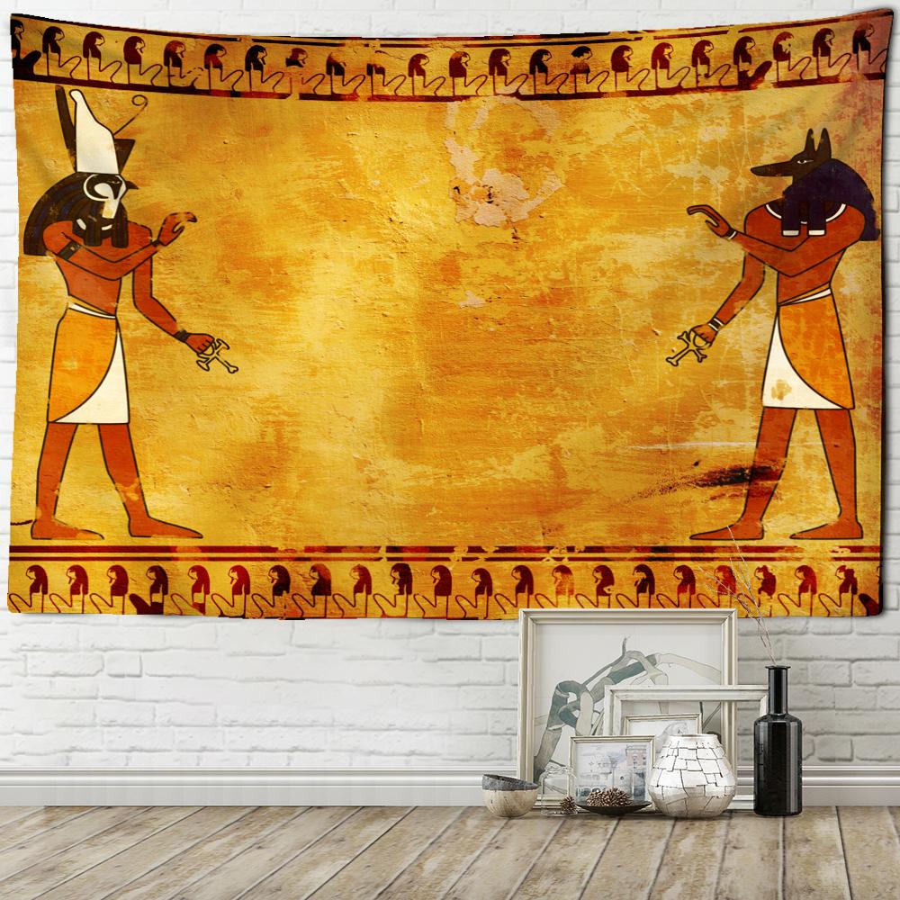 Retro Pharaoh Tapestry Wall Hanging Psychedelic Witchcraft Mysterious Home Living Room Decor Background Cloth