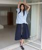 LANGER [Plc] Solid Bermuda Pants_4Colors