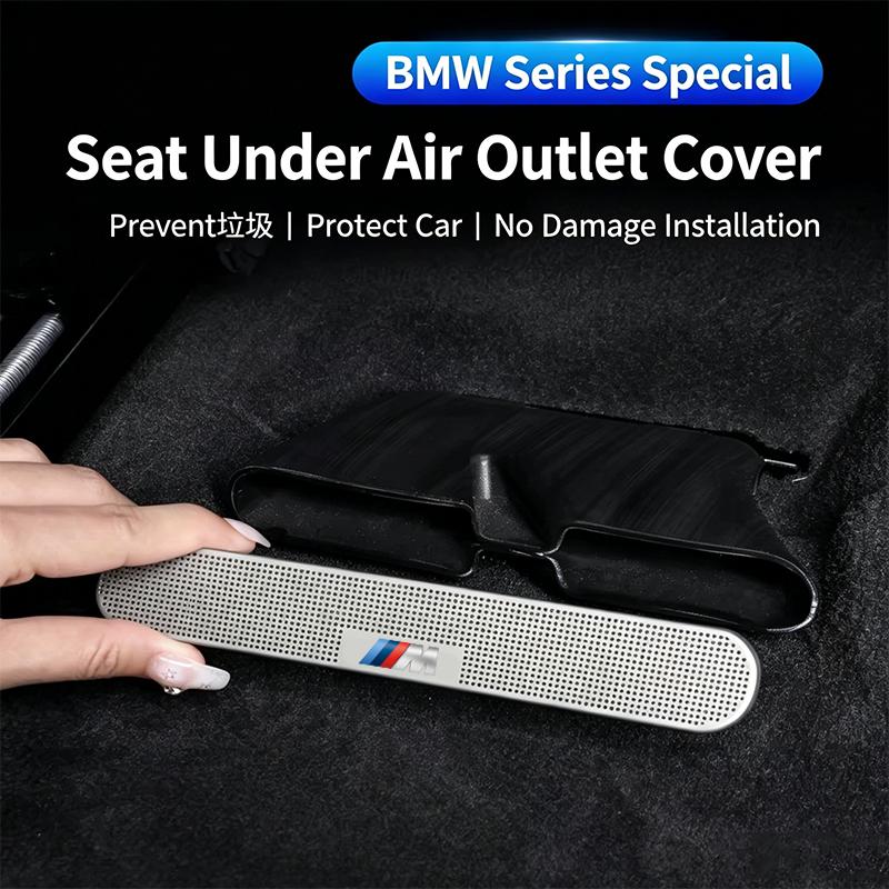 2Pcs Motorcycle Sticker/Car Air Outlet Protective Cover Dust Proof Net Interior Stickers Accessories For BMW M E46 F20 G30 X1 X5 IH2