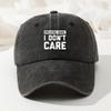 Baseball Cap Retro Washed Baseball Cap I DON'T CARE Casual Premium Dad Truck Cap Adjustable