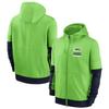 Europäischer und amerikanischer Sportdruck und Färbung Strickjacke Reißverschluss Kapuzenpullover Herren NFL American Football Trikot