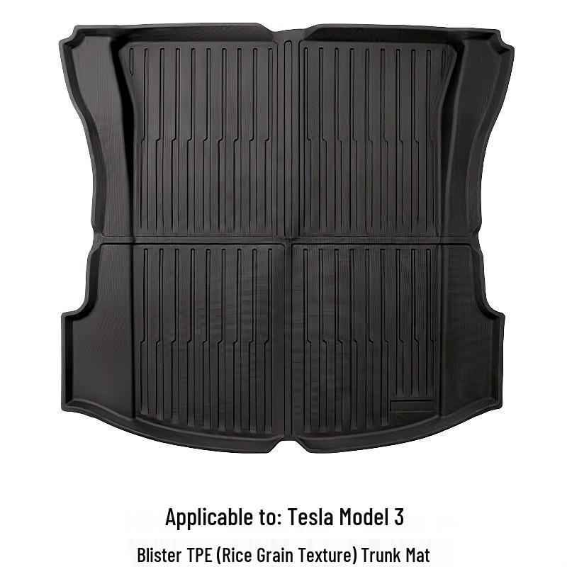 Tesla Model 3 TPE Rice Grain Floor Mats – Protective Kit for Car Modification
