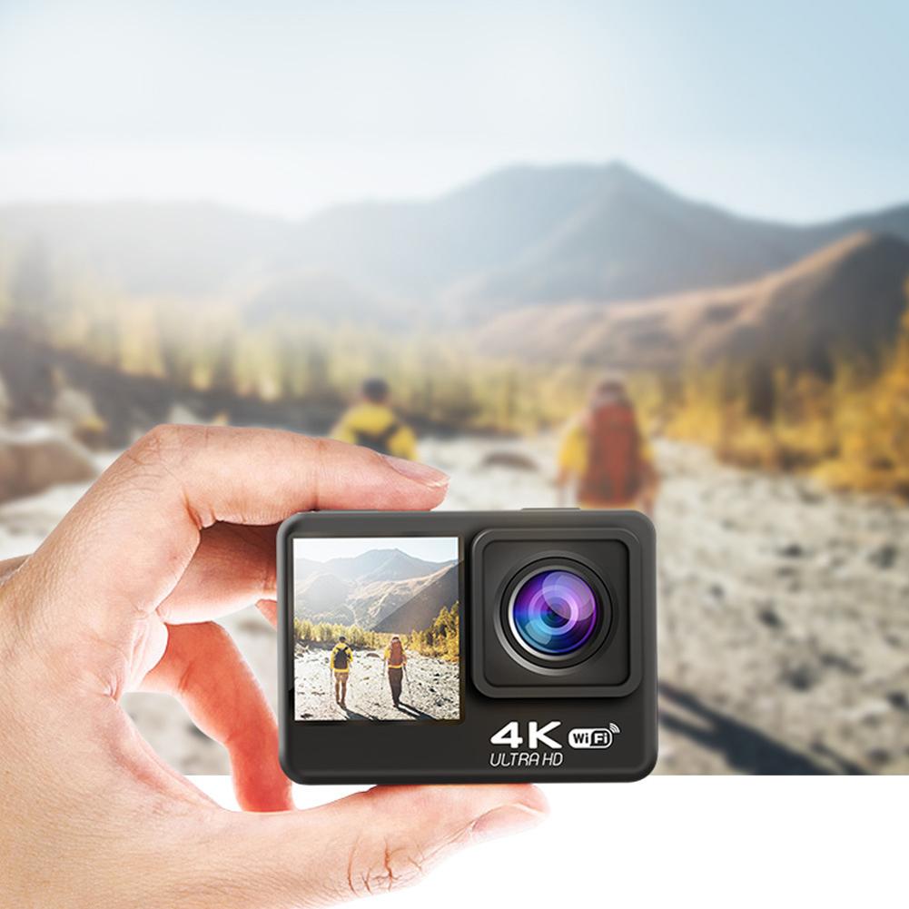 4K UHD Bicycle Video Recording Camera 1080P 30FPS 2.0 Inch IPS Screen Video Camera Anti-Shake Underwater Camera 30M Waterproof