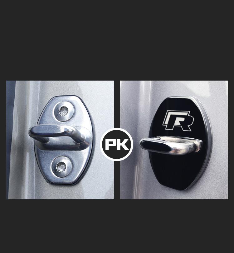2026 Hot For VW VOLKSWAGEN Door Lock Cover Emblems Case For Volkswagen Passat Golf Jetta Bora Polo Sagitar Tiguan Accessories