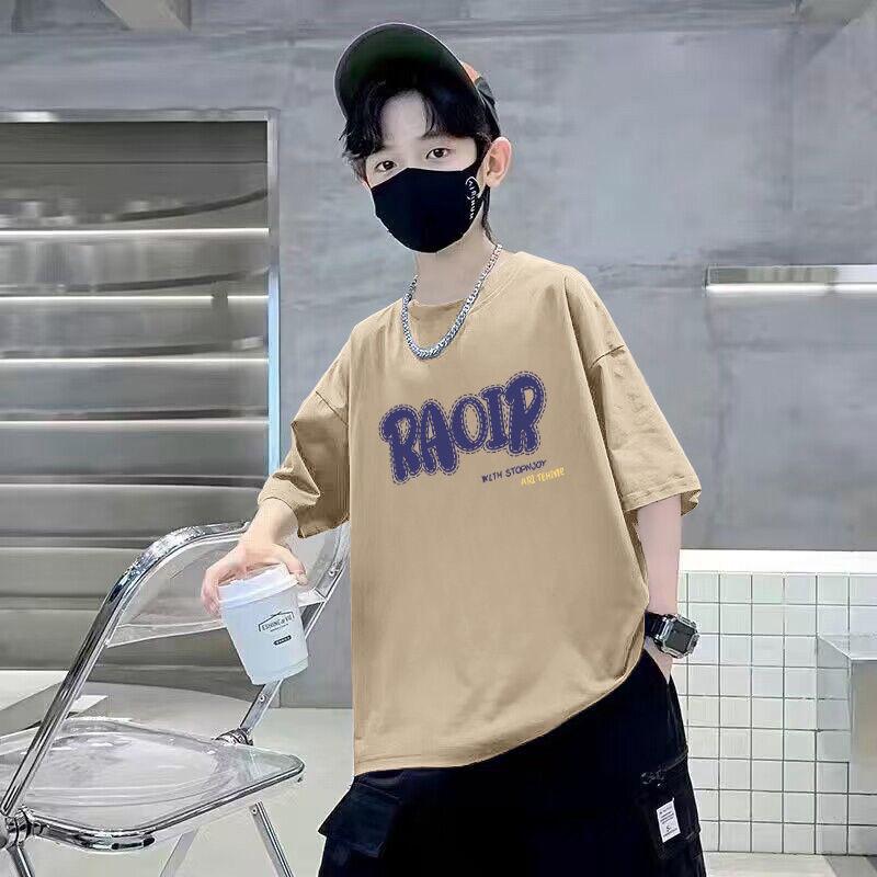 

Boys Cartoon Breathable Cotton T-Shirt - Short Sleeve, Loose Fit for Summer 160 кофейный