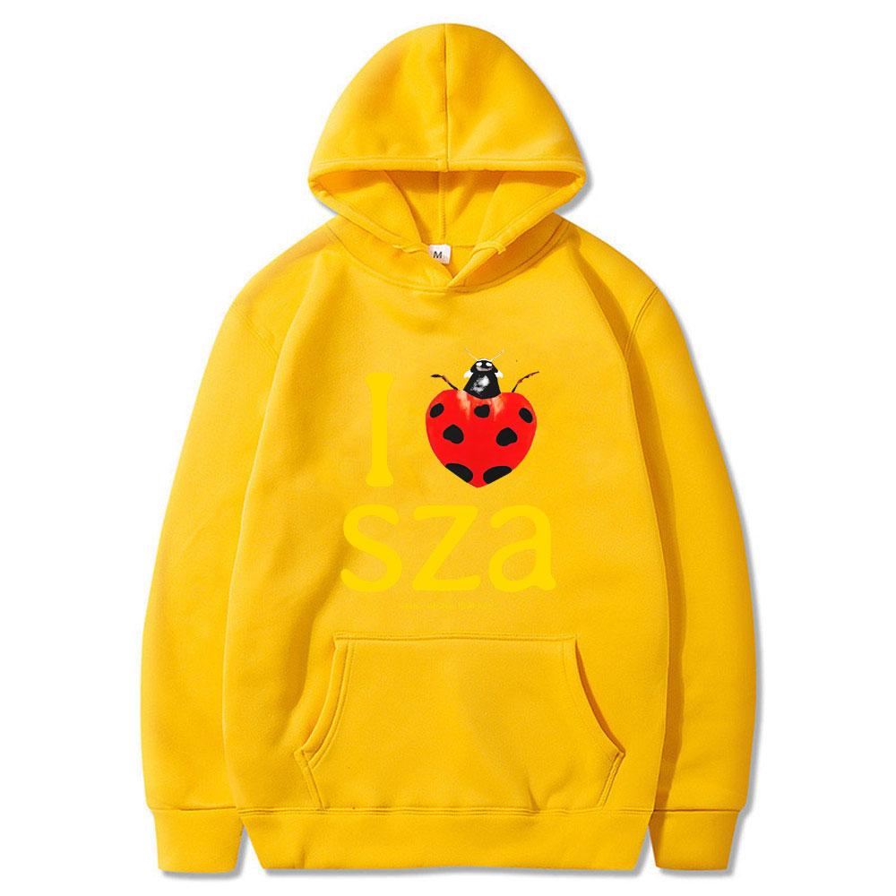 I Love SZA Grand National Tour 2025 Graphic Hoodie Men Women Hip Hop Oversized Sweatshirt Men's Casual Fleece Vintage Hoodies