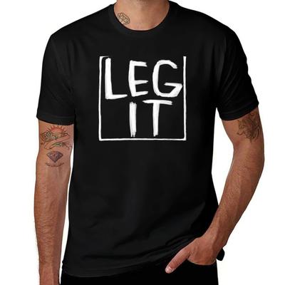 Legit Idiom Irish Slang Leg It TShirt Casual Trendy Short Sleeve TShirt