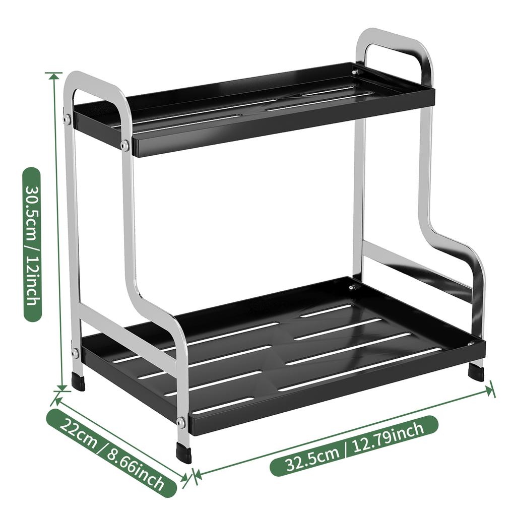 Flat Iron H-Shaped Multifunctional Storage Rack