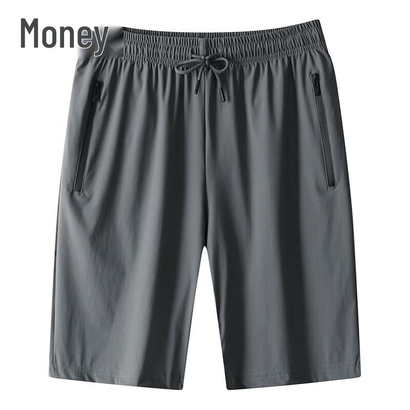 Men s Ice Silk Quick-Dry Straight Fit Casual Shorts XL