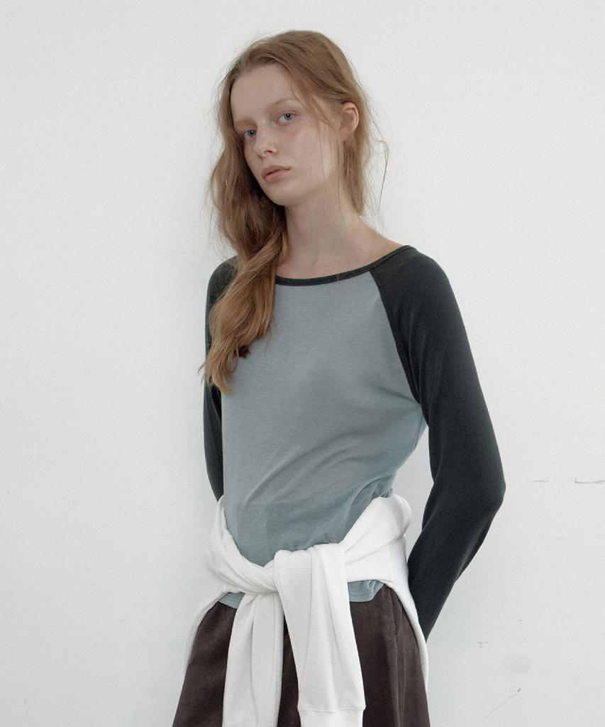 TOAVE Soft Tencel Raglan Tee (Sky Blue)