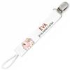 Planetee Pacifier Clip for Name EVA I Live On Love and Milk Cow | Pacifier Clip Baby Shower Gift