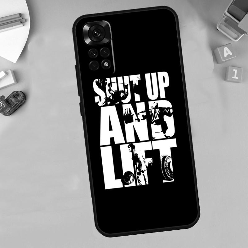 Bodybuilding Gym Fitness Quotes For Xiaomi Redmi Note 13 14 9 10 11 12 15 Pro Plus Phone Case For Redmi 15 C 14C 10C 12C 13C