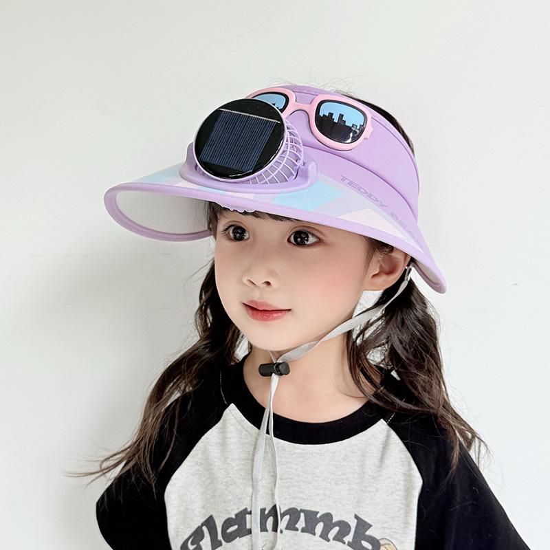 Sun Protection Fan Hat Children's Air Top Hat Summer Outdoor Anti Ultraviolet Air Top Sun Hat Sun Hat Girl's Hat