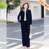 New Spring & Autumn Plus Size Two-Piece Set for Women: Stylish Loose-Fit Top & Pants for Middle-Aged and Elderly