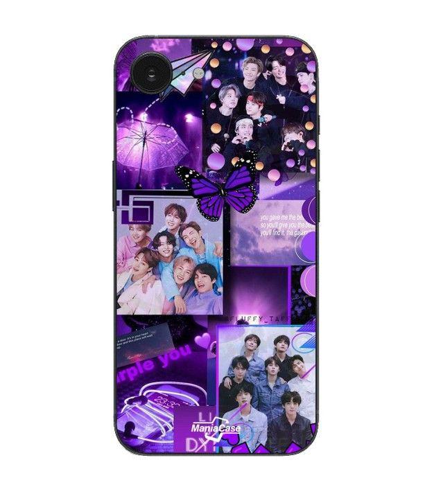 Maniacase Hülle Für Iphone 16E BTS CONCEPT VIOLETT schwarz